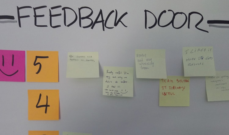 Fotografía del feedback que se dió entre los alumnos sobre el nuevo sistema.